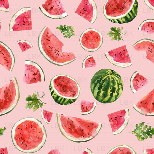 Watermelon Summer Fruit On Pink