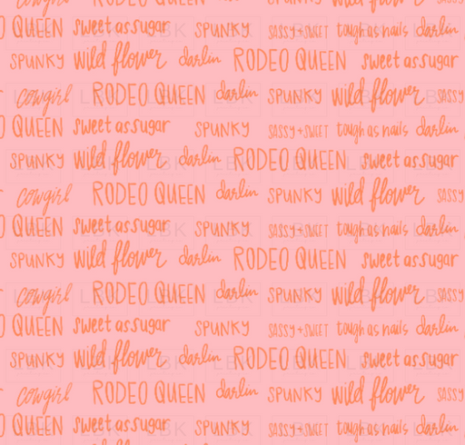 Wildflower Words In Bubblegum