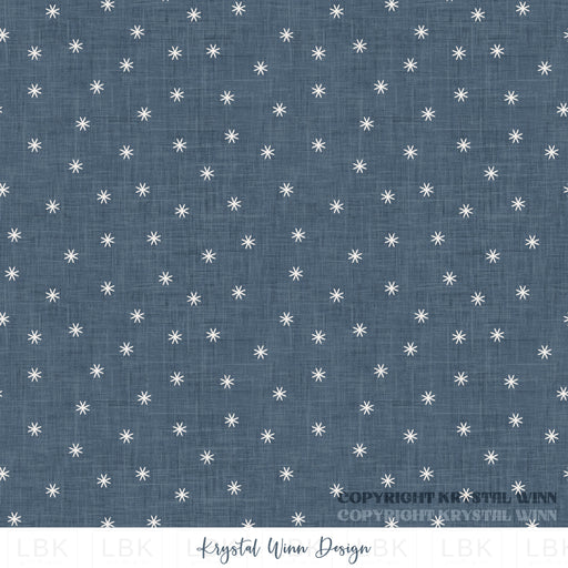 Winter Wonderland Snow Dot Navy