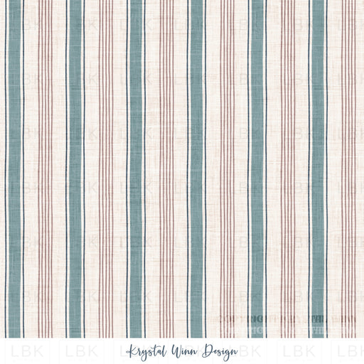 Winter Wonderland Stripe Blue