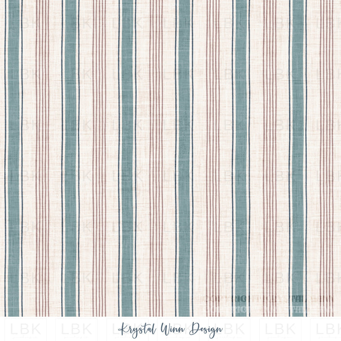 Winter Wonderland Stripe Blue