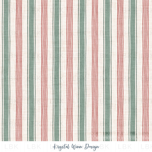 Winter Wonderland Stripe Green