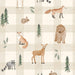 Woodland Animal Friends Gingham- Beige