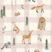 Woodland Animal Friends Gingham- Blush Pink