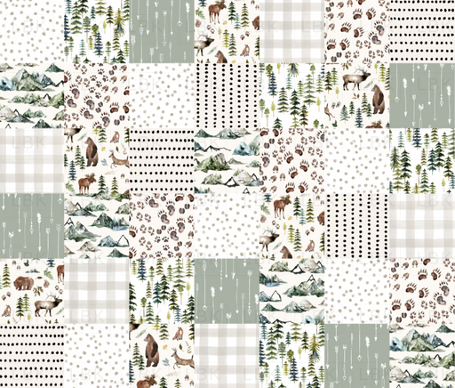 Woodland Ridge Cheater Quilt