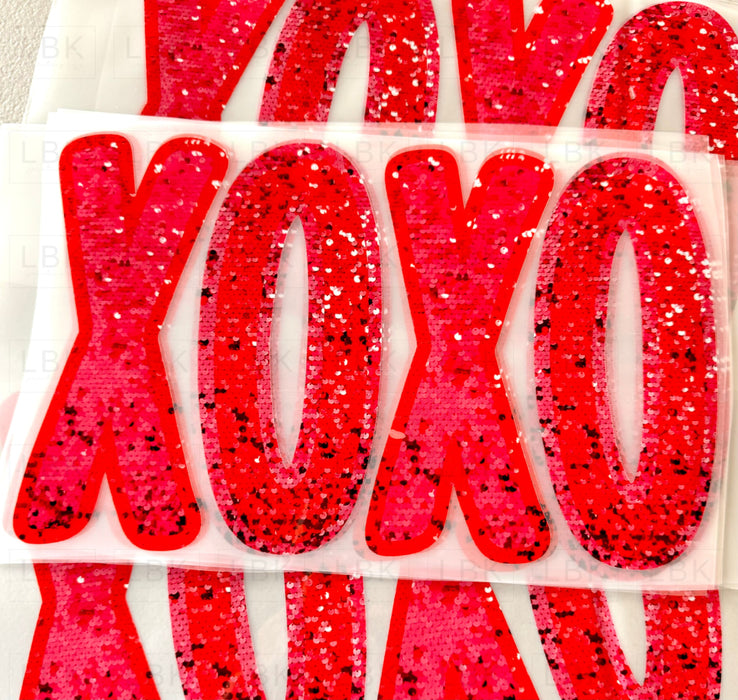 Xoxo Faux Sequin Dtf Transfer