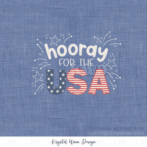 Yankee Doodle Panel - Hooray For The Usa (3 Panels Per Yard)