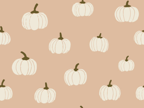 2021 Halloween - Spooktacular - cream pumpkins on blush pink