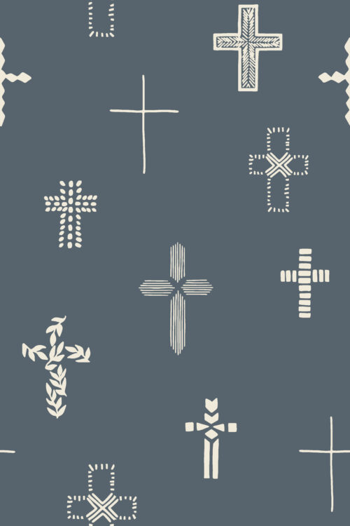 2022 Easter - Easter Cross in Dark Blue