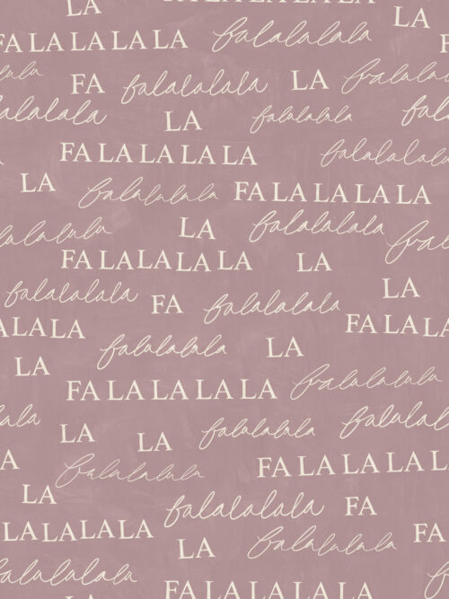 A Boho Christmas - Falalala on Dusty Lavender