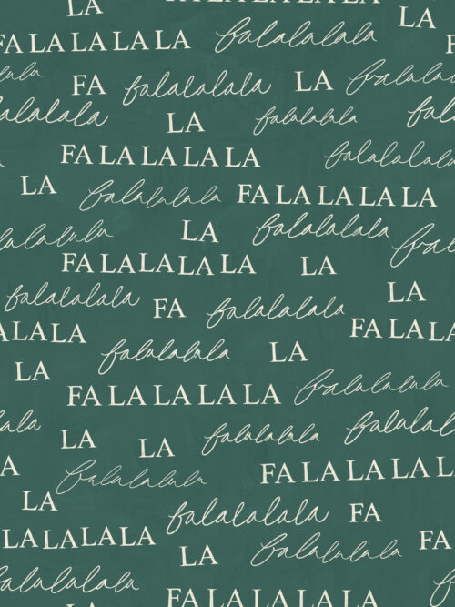 A Boho Christmas - Falalala on Pine Green