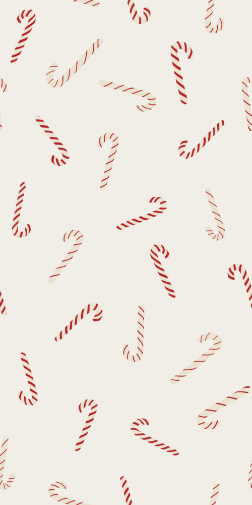 Christmas Cheer - tossed candy canes -- large