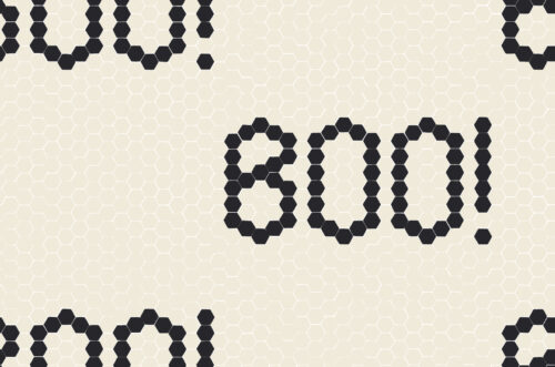 Halloween - Hey, Boo! - Halloween Boo Mosaic Tile in Charcoal