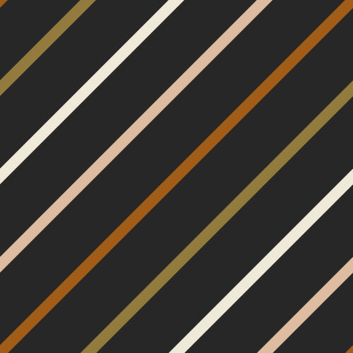 Halloween - Spooktacular - Diagonal Stripes on Charcoal Black