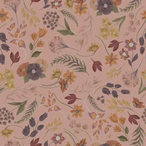 Vintage Blooms in Rose