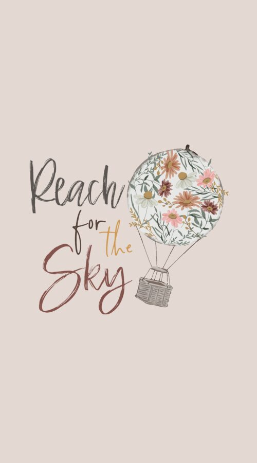Reach for the Sky Panel Floral in Sand