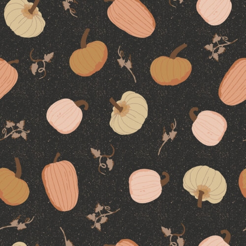 Boho Pumpkins in Dark Large Scale