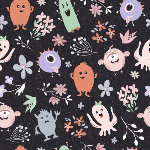Garden Monsters in Midnight Large Scale