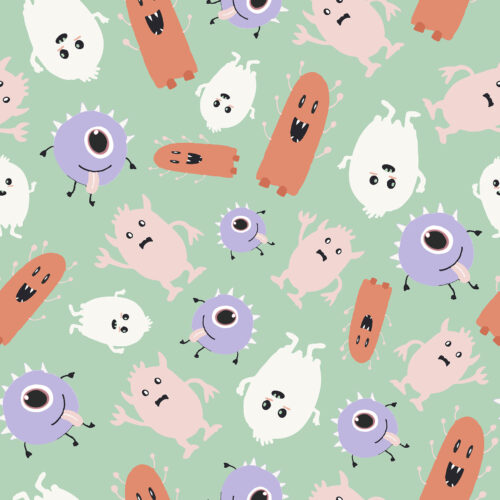 Monster Babies in Mint Small Scale