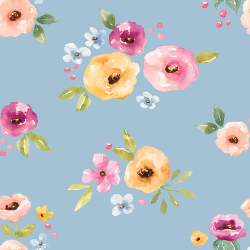 Melody SimpleFloral Blue