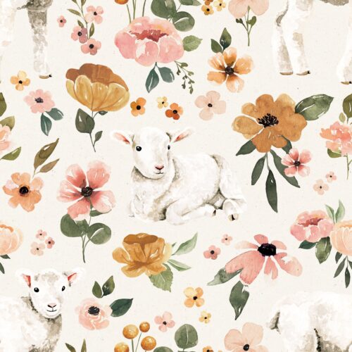 Charlotte Floral Charlotte Floral Lambs Cream
