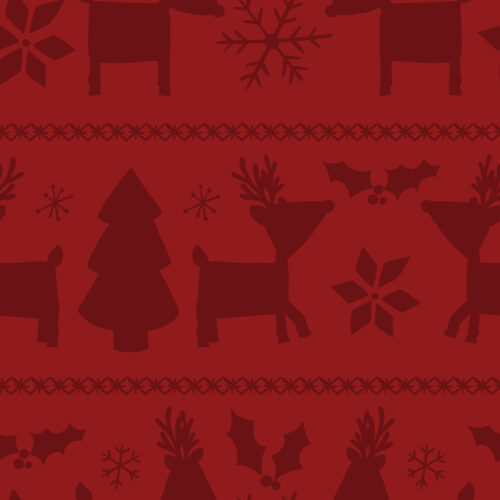 CozyCmas ReindeerFairisle Red