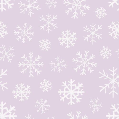 Dinosaur Christmas Snowflakes Lightpurple