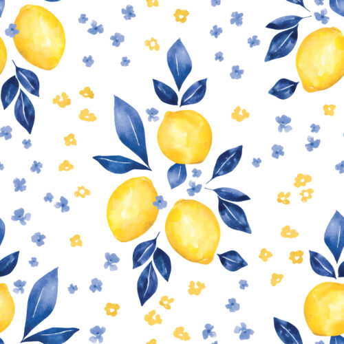 Lemon Floral White