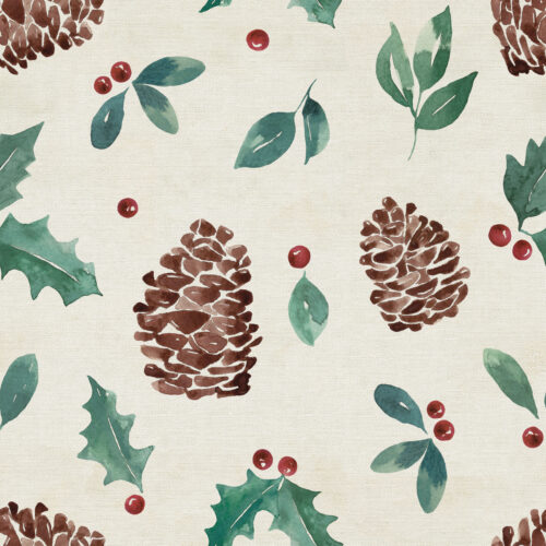 FrmhsCmasBurlap Pinecone