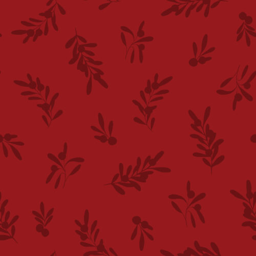 HollyandPine TonalSprigs Red