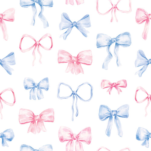 Multicolor Bows White