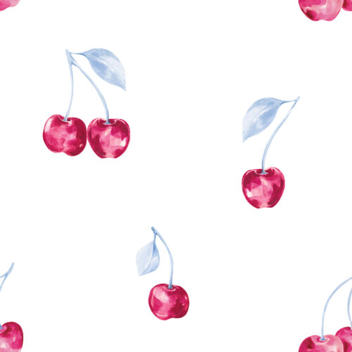 Simple Cherries Blue