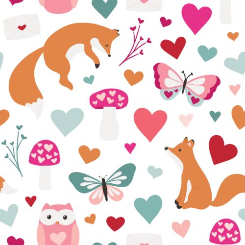 Love Doodles Foxes Multi