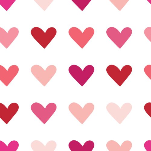 Love Doodles Hearts Multipink