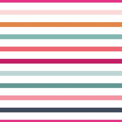 Love Doodles Pinstripe Multicolor