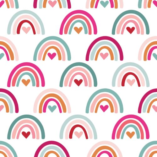 Love Doodles Rainbow Multicolor