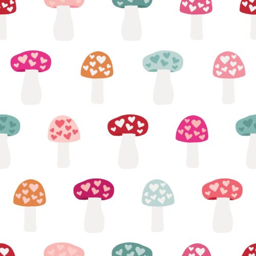 Love Doodles Toadstools Multicolor