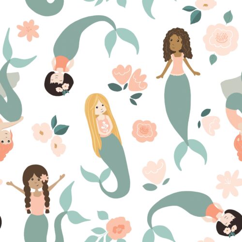Mermaidfloral White