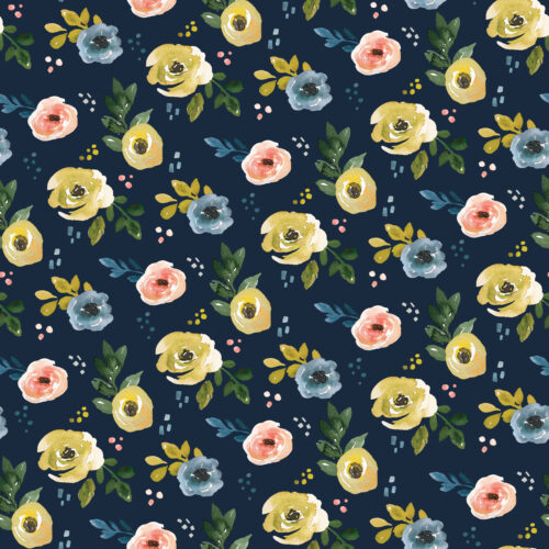 Roses NavyBlue