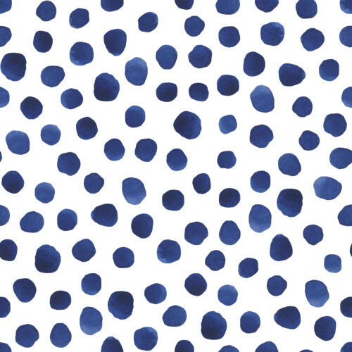 Blue Boho Dots