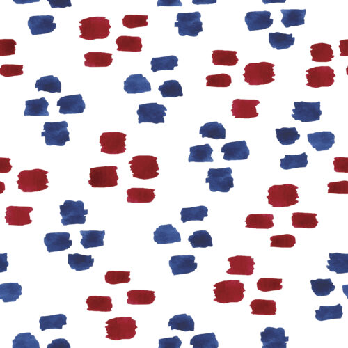 Red White and Blue Boho Dashes