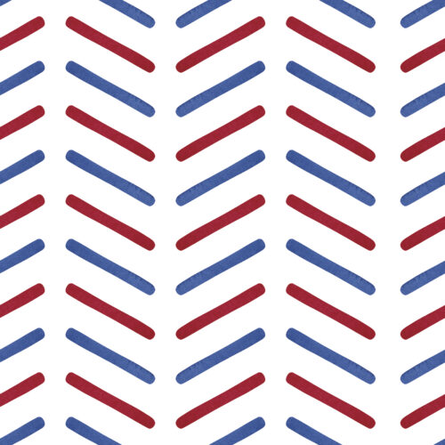 Red White and Blue Boho Lines