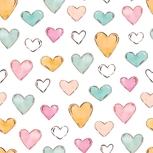 Penelope Hearts White