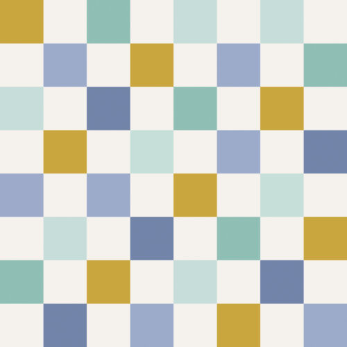 CR PetShop Checkered BlueYellow