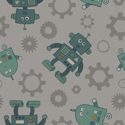 Robot Gears Gray
