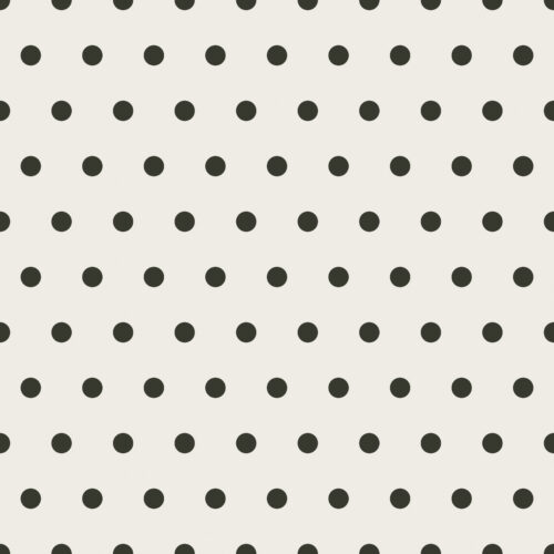 Spring Reverie Black and Cream Polka Dot