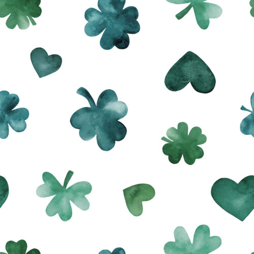 Lucky Day Shamrocks and Hearts