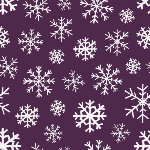 Sugar Plum Christmas Snowflakes Darkpurple