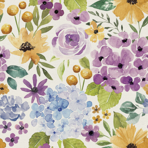 Vintage Summer Garden Hydrangea Floral with Texture