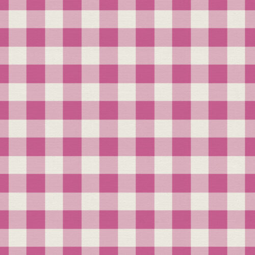 Vintage Summer Hydrangea Pink Gingham with Texture.jpg
